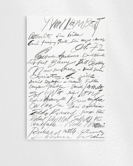 Actualité d’un bilan Exhibition Poster (Yvon Lambert, 1972)ポスター【Cy Twombly│サイ・トゥオンブリー】（89.7×57.6）