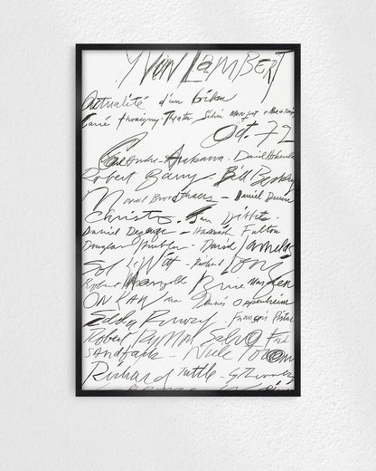 Actualité d’un bilan Exhibition Poster (Yvon Lambert, 1972)ポスター【Cy Twombly│サイ・トゥオンブリー】（89.7×57.6）