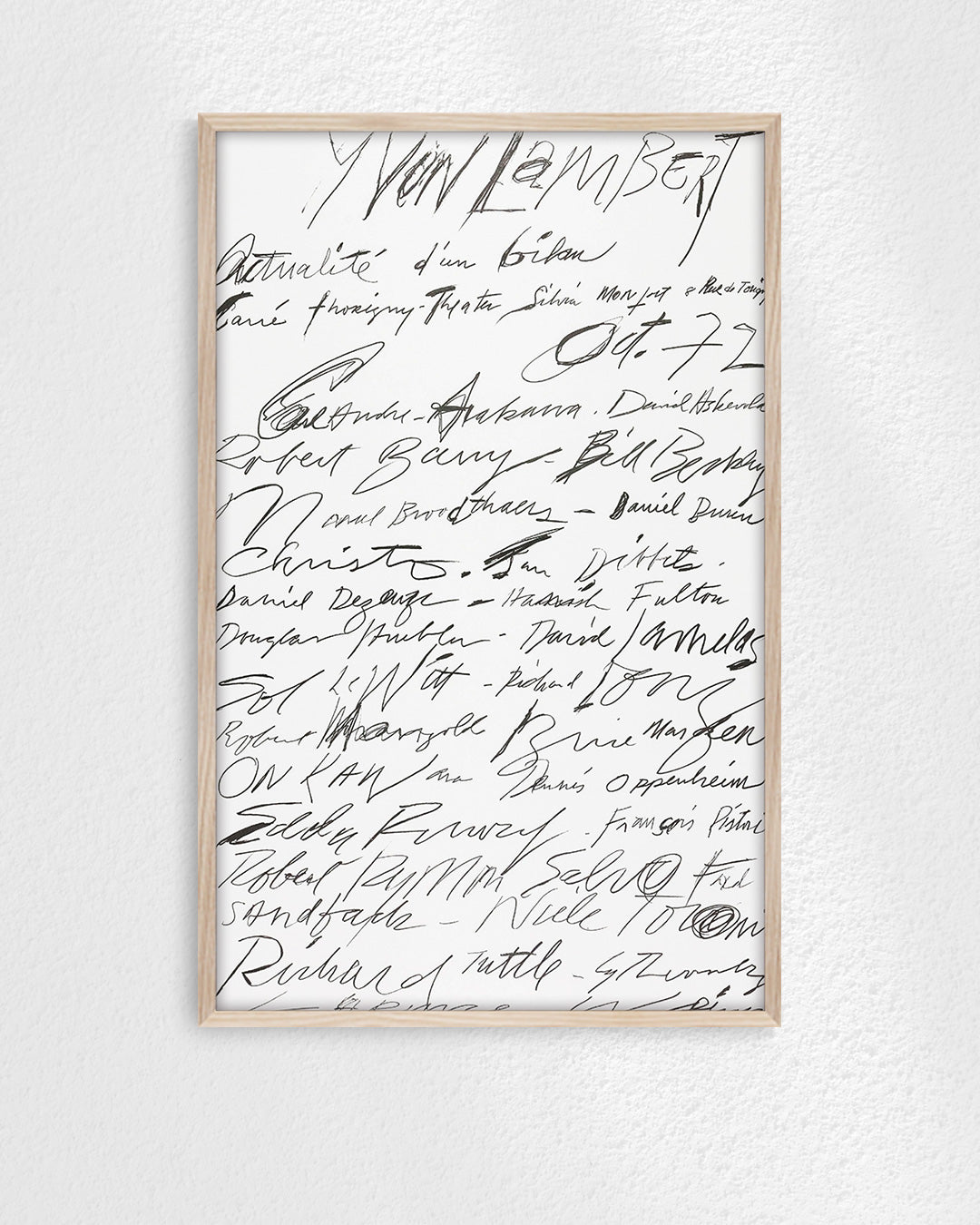 Actualité d’un bilan Exhibition Poster (Yvon Lambert, 1972)ポスター【Cy Twombly│サイ・トゥオンブリー】（89.7×57.6）