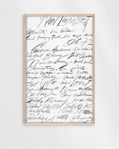 Actualité d’un bilan Exhibition Poster (Yvon Lambert, 1972)ポスター【Cy Twombly│サイ・トゥオンブリー】（89.7×57.6）