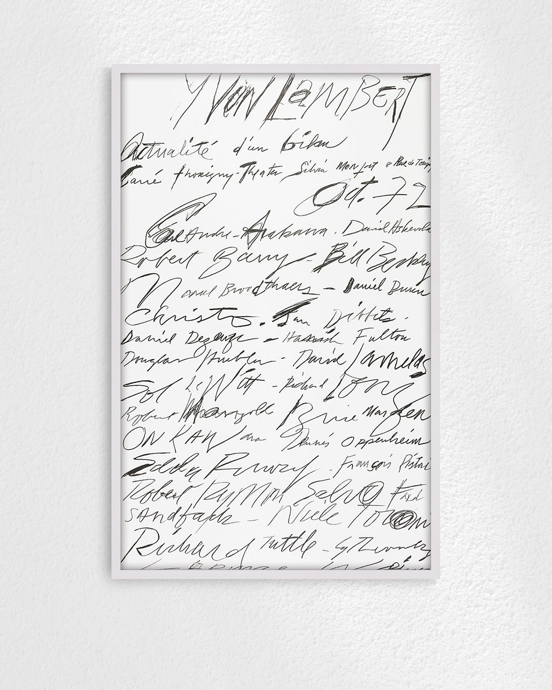 Actualité d’un bilan Exhibition Poster (Yvon Lambert, 1972)ポスター【Cy Twombly│サイ・トゥオンブリー】（89.7×57.6）