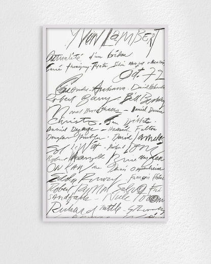 Actualité d’un bilan Exhibition Poster (Yvon Lambert, 1972)ポスター【Cy Twombly│サイ・トゥオンブリー】（89.7×57.6）