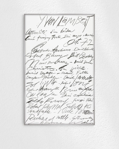 Actualité d’un bilan Exhibition Poster (Yvon Lambert, 1972)ポスター【Cy Twombly│サイ・トゥオンブリー】（89.7×57.6）