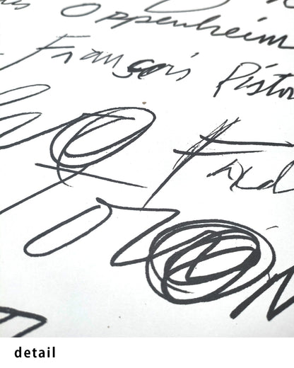Actualité d’un bilan Exhibition Poster (Yvon Lambert, 1972)ポスター【Cy Twombly│サイ・トゥオンブリー】（89.7×57.6）