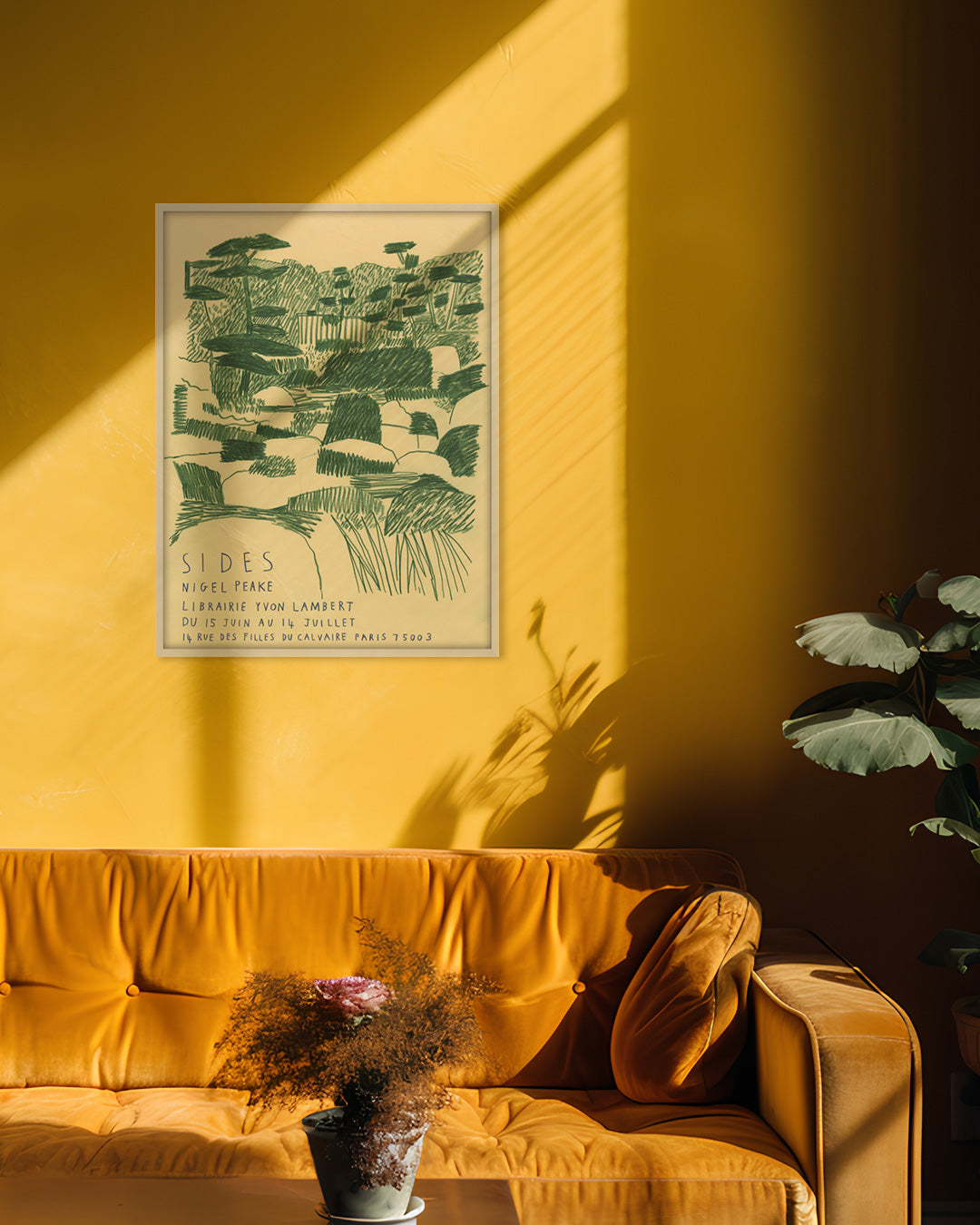 SIDES Exhibition Poster (Yvon Lambert, 2018)ポスター【Nigel Peake│ナイジェル・ピーク】（60×45）