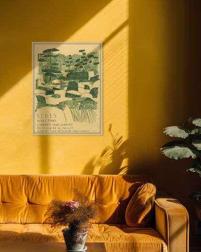 SIDES Exhibition Poster (Yvon Lambert, 2018)ポスター【Nigel Peake│ナイジェル・ピーク】（60×45）