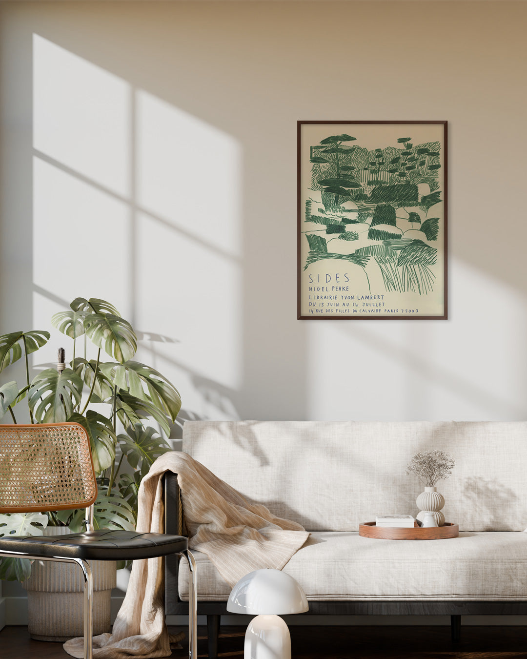 SIDES Exhibition Poster (Yvon Lambert, 2018)ポスター【Nigel Peake│ナイジェル・ピーク】（60×45）