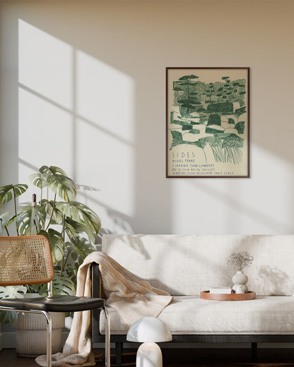 SIDES Exhibition Poster (Yvon Lambert, 2018)ポスター【Nigel Peake│ナイジェル・ピーク】（60×45）