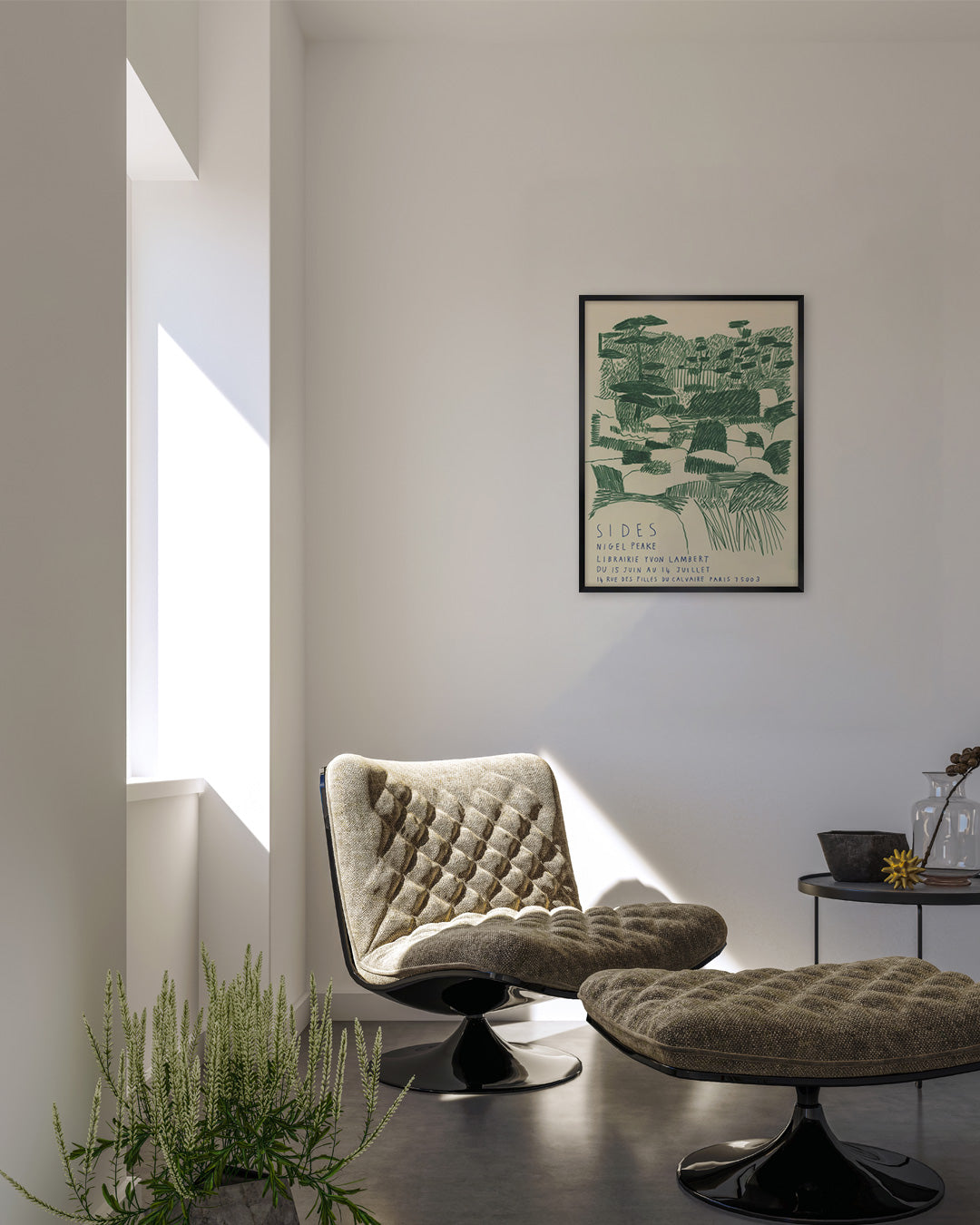 SIDES Exhibition Poster (Yvon Lambert, 2018)ポスター【Nigel Peake│ナイジェル・ピーク】（60×45）