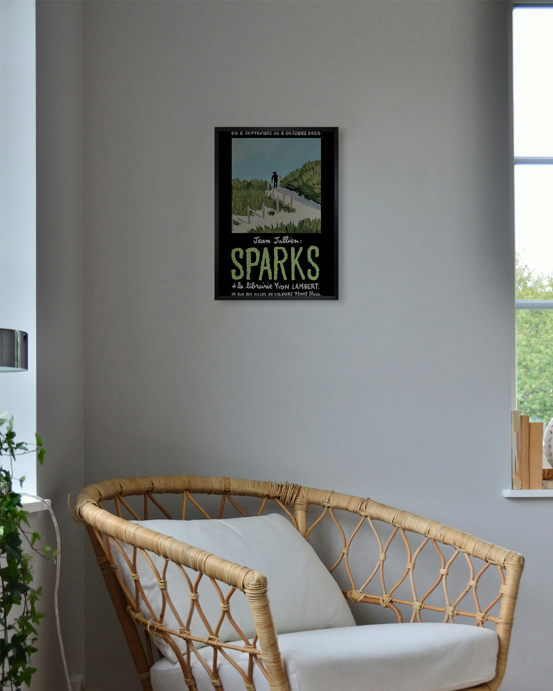 SPARKS Exhibition Poster (Yvon Lambert, 2024)ポスター【Jean Jullien│ジャン・ジュリアン】（46×33）