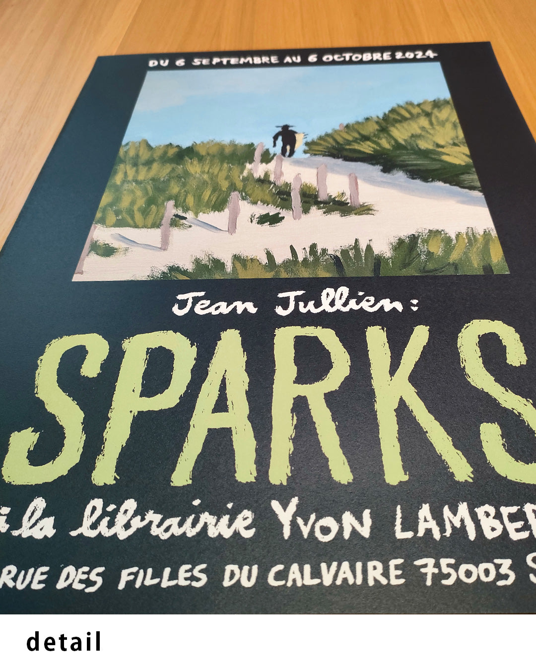 SPARKS Exhibition Poster (Yvon Lambert, 2024)ポスター【Jean Jullien│ジャン・ジュリアン】（46×33）