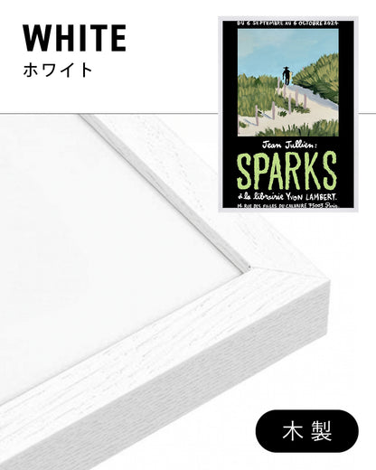 SPARKS Exhibition Poster (Yvon Lambert, 2024)ポスター【Jean Jullien│ジャン・ジュリアン】（46×33）