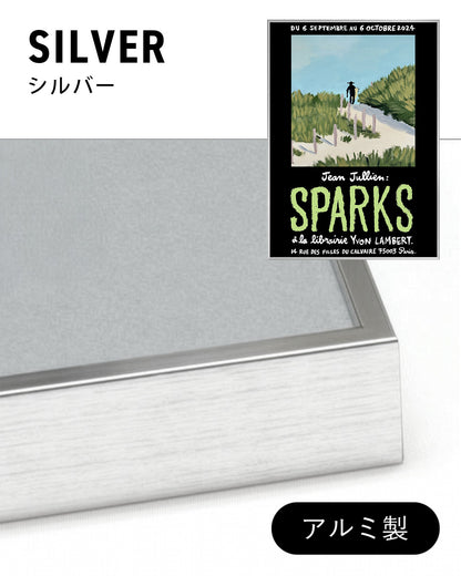 SPARKS Exhibition Poster (Yvon Lambert, 2024)ポスター【Jean Jullien│ジャン・ジュリアン】（46×33）