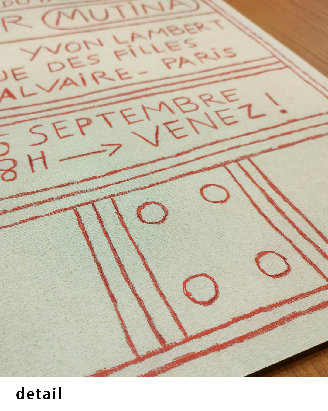 COPPIE DI FATTO Poster (Mutina × Yvon Lambert)ポスター【Nathalie Du Pasquier│ナタリー・ドゥ・パスキエ】（46×33）