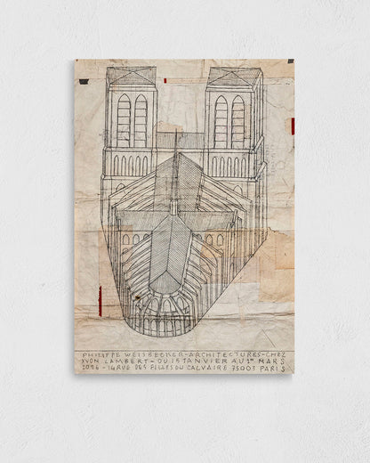 Architectures — Limited Edition (Signed) Exhibition Posterポスター【Philippe Weisbecke│フィリップ・ワイズベッカー】（100×70）