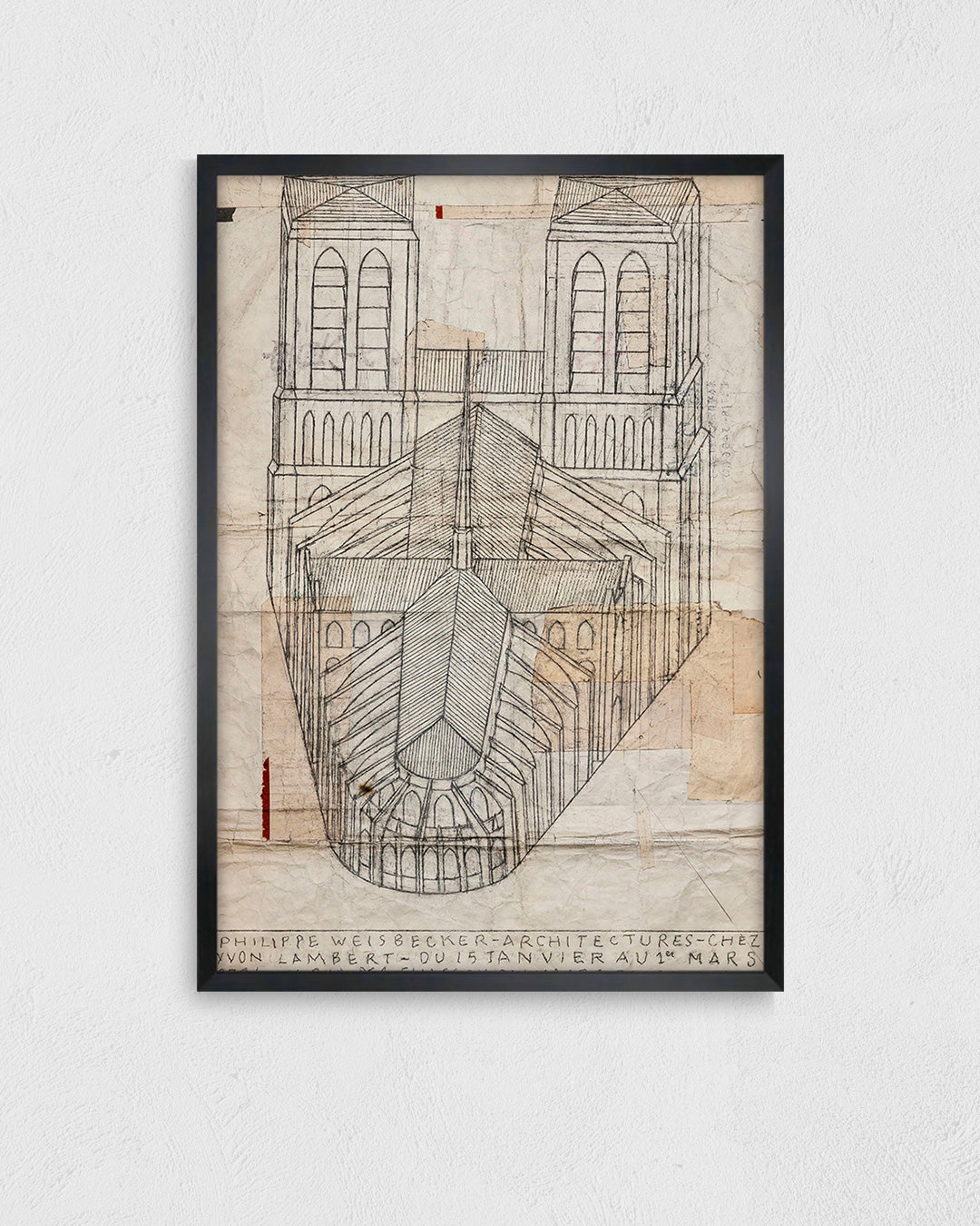 Architectures — Limited Edition (Signed) Exhibition Posterポスター【Philippe Weisbecke│フィリップ・ワイズベッカー】（100×70）