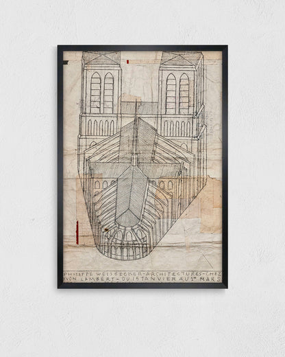 Architectures — Limited Edition (Signed) Exhibition Posterポスター【Philippe Weisbecke│フィリップ・ワイズベッカー】（100×70）