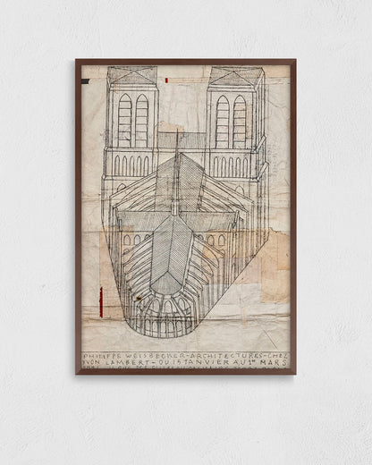 Architectures — Limited Edition (Signed) Exhibition Posterポスター【Philippe Weisbecke│フィリップ・ワイズベッカー】（100×70）