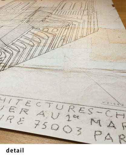 Architectures — Limited Edition (Signed) Exhibition Posterポスター【Philippe Weisbecke│フィリップ・ワイズベッカー】（100×70）