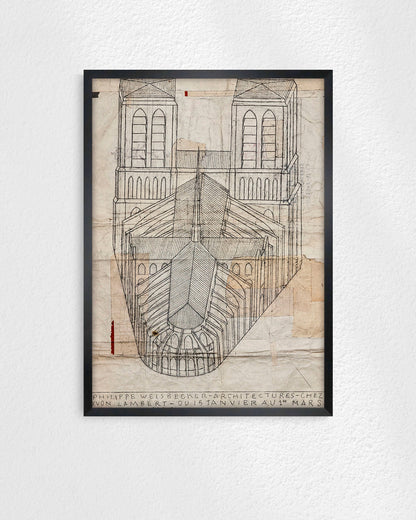 Architectures Exhibition Poster (Yvon Lambert, 2026)ポスター【Philippe Weisbecke│フィリップ・ワイズベッカー】（46×33）