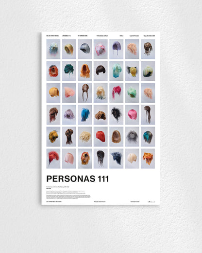 PERSONAS 111(WIG ICONS)ポスター【Tomihiro Kono│河野富広】（64cm×44cm）