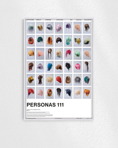 PERSONAS 111(WIG ICONS)ポスター【Tomihiro Kono│河野富広】（64cm×44cm）
