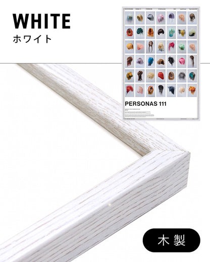 PERSONAS 111(WIG ICONS)ポスター【Tomihiro Kono│河野富広】（64cm×44cm）