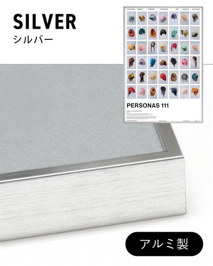 PERSONAS 111(WIG ICONS)ポスター【Tomihiro Kono│河野富広】（64cm×44cm）
