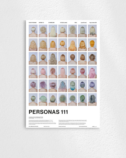 PERSONAS 111(Pastel Color Back Shots)ポスター【Tomihiro Kono│河野富広】（64cm×44cm）