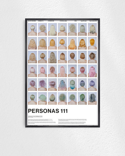 PERSONAS 111(Pastel Color Back Shots)ポスター【Tomihiro Kono│河野富広】（64cm×44cm）