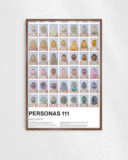 PERSONAS 111(Pastel Color Back Shots)ポスター【Tomihiro Kono│河野富広】（64cm×44cm）