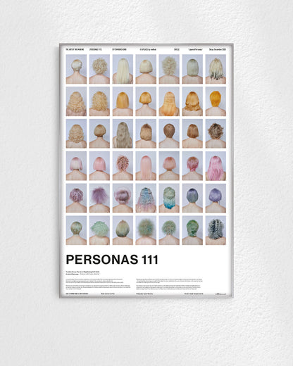 PERSONAS 111(Pastel Color Back Shots)ポスター【Tomihiro Kono│河野富広】（64cm×44cm）