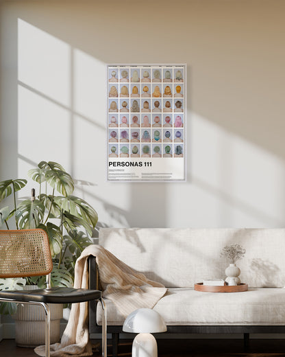 PERSONAS 111(Pastel Color Back Shots)ポスター【Tomihiro Kono│河野富広】（64cm×44cm）