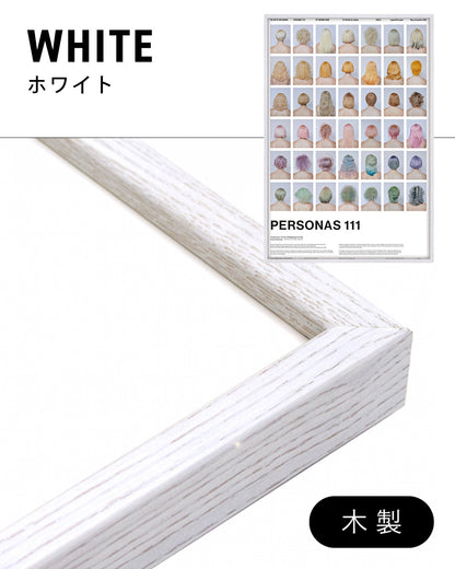 PERSONAS 111(Pastel Color Back Shots)ポスター【Tomihiro Kono│河野富広】（64cm×44cm）