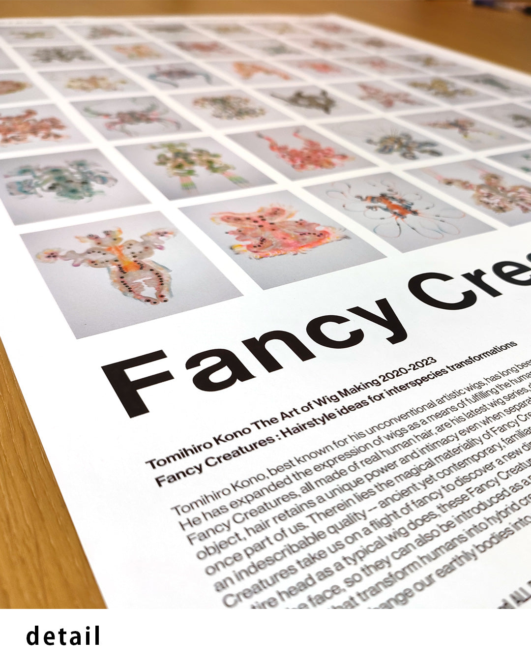 Fancy Creatures(The Art of Wig Making 2020–2023)ポスター【Tomihiro Kono│河野富広】（64cm×44cm）