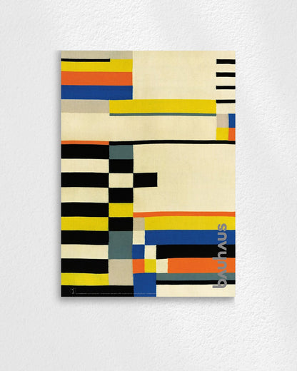 Bauhaus-Archiv(bauhaus textiles)ポスター【Bauhaus│バウハウス】【Ruth Hollós-Consemüller│ルース・ホロス・コンスムミュラー】（84cm×60cm）