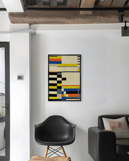 Bauhaus-Archiv(bauhaus textiles)ポスター【Bauhaus│バウハウス】【Ruth Hollós-Consemüller│ルース・ホロス・コンスムミュラー】（84cm×60cm）