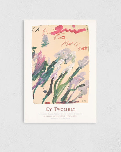 Edinburgh International Festival, 2002Exhibition Posterポスター【Cy Twombly│サイ・トゥオンブリー】（100×69）