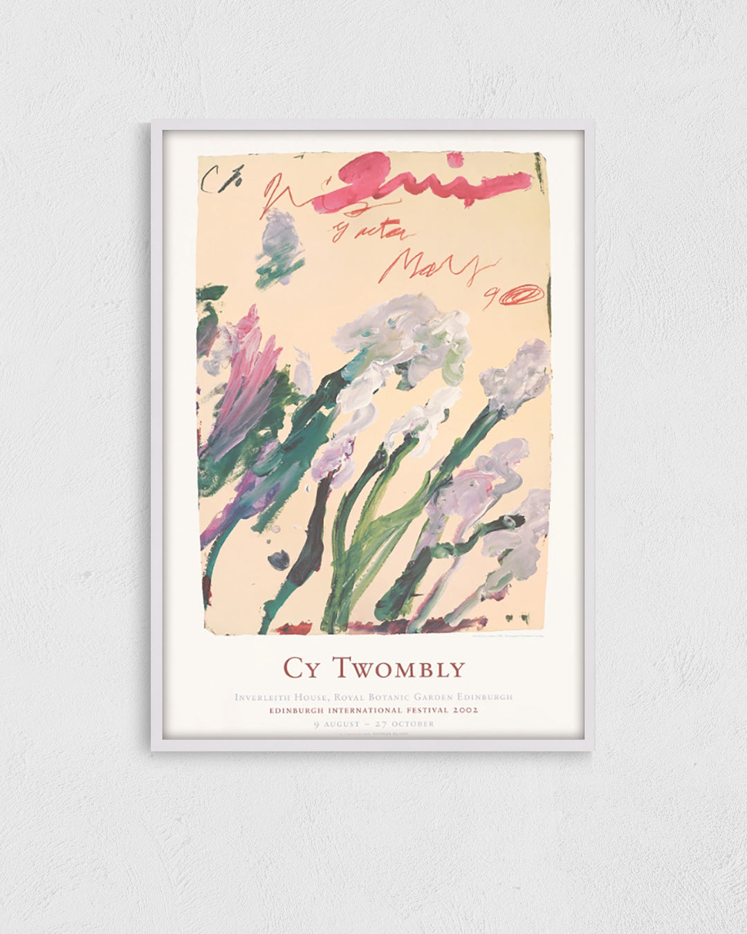 Edinburgh International Festival, 2002Exhibition Posterポスター【Cy Twombly│サイ・トゥオンブリー】（100×69）