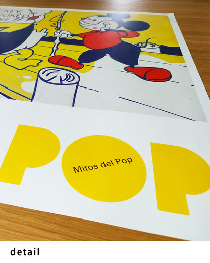 Mitos del Pop (Look Mickey, 1961)ポスター【Roy Lichtenstein│ロイ・リキテンスタイン】（50.5×48.5）