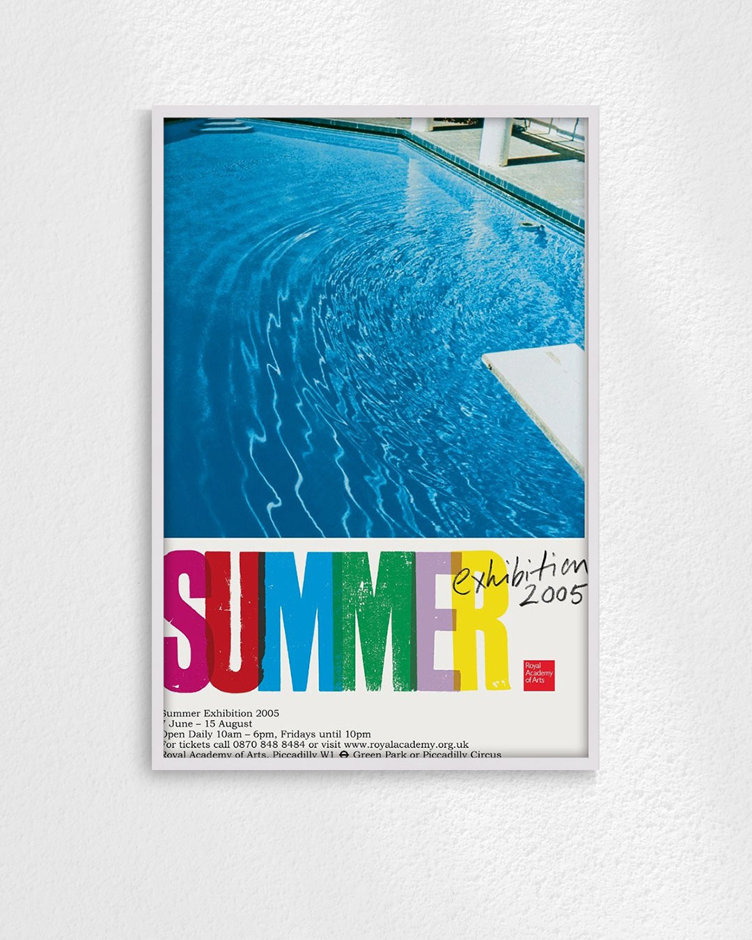 Royal Academy Summer Exhibition Poster 2005 — Pools (detail)ポスター【Ed Ruscha│エド・ルシェ】（76.1×50.9）