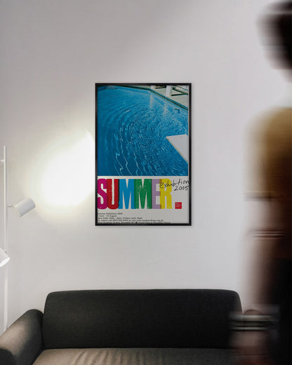 Royal Academy Summer Exhibition Poster 2005 — Pools (detail)ポスター【Ed Ruscha│エド・ルシェ】（76.1×50.9）