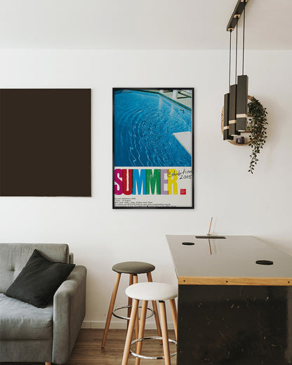 Royal Academy Summer Exhibition Poster 2005 — Pools (detail)ポスター【Ed Ruscha│エド・ルシェ】（76.1×50.9）
