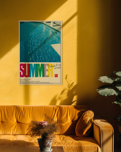 Royal Academy Summer Exhibition Poster 2005 — Pools (detail)ポスター【Ed Ruscha│エド・ルシェ】（76.1×50.9）