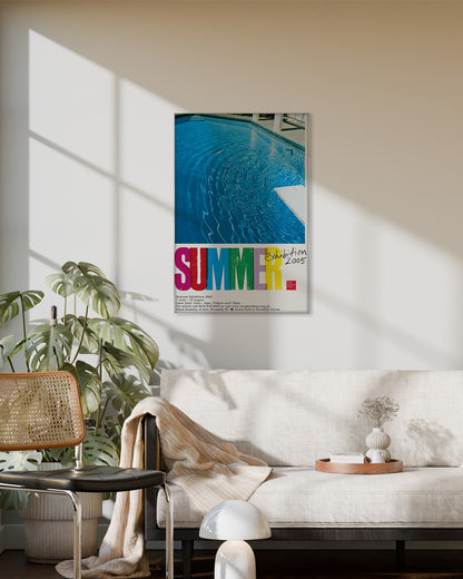 Royal Academy Summer Exhibition Poster 2005 — Pools (detail)ポスター【Ed Ruscha│エド・ルシェ】（76.1×50.9）