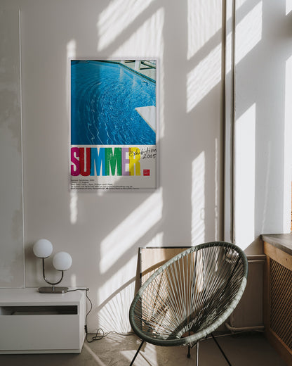 Royal Academy Summer Exhibition Poster 2005 — Pools (detail)ポスター【Ed Ruscha│エド・ルシェ】（76.1×50.9）