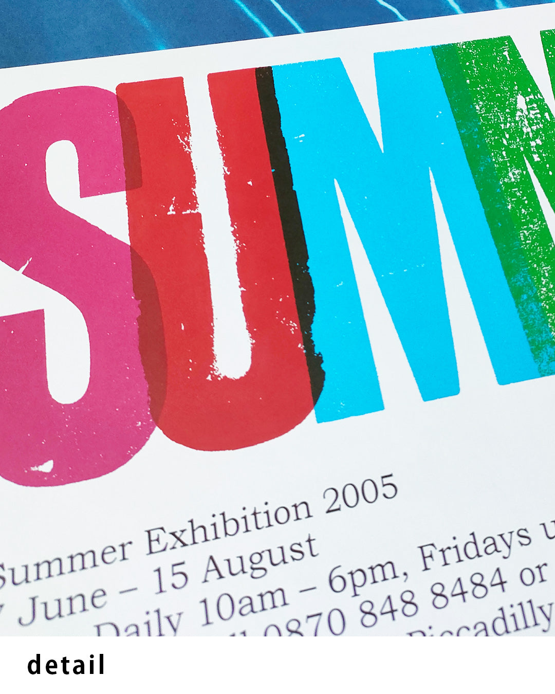 Royal Academy Summer Exhibition Poster 2005 — Pools (detail)ポスター【Ed Ruscha│エド・ルシェ】（76.1×50.9）