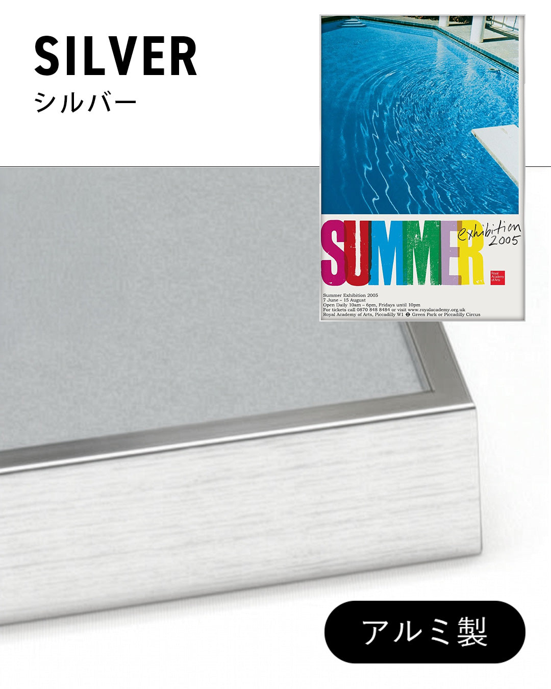 Royal Academy Summer Exhibition Poster 2005 — Pools (detail)ポスター【Ed Ruscha│エド・ルシェ】（76.1×50.9）