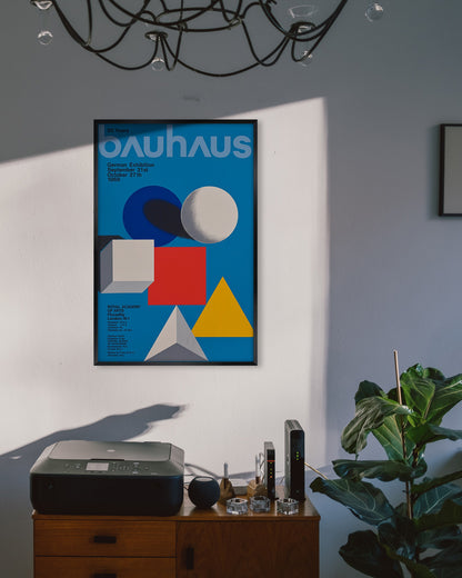Bauhaus 50 Years Exhibition Posterポスター【Herbert Bayer│ヘルベルト・バイヤー】（76.1×50.6）