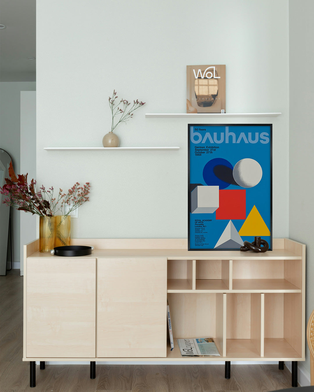 Bauhaus 50 Years Exhibition Posterポスター【Herbert Bayer│ヘルベルト・バイヤー】（76.1×50.6）